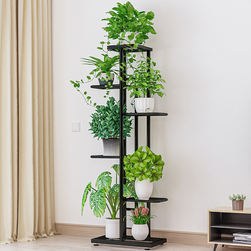 Iron Shelved 8 Tier Plant Stand