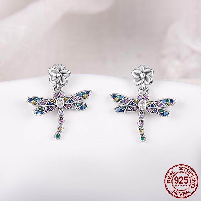 925 Silver Heart CZ Earrings