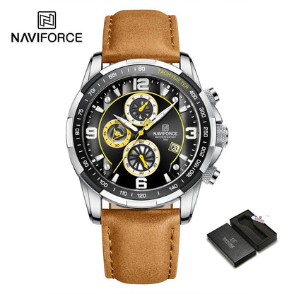 NAVIFORCE Waterproof Leather Watch