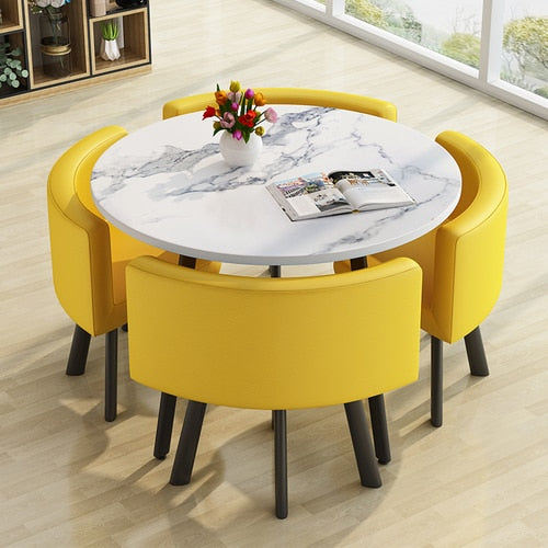 Modern Round Dining Table Set