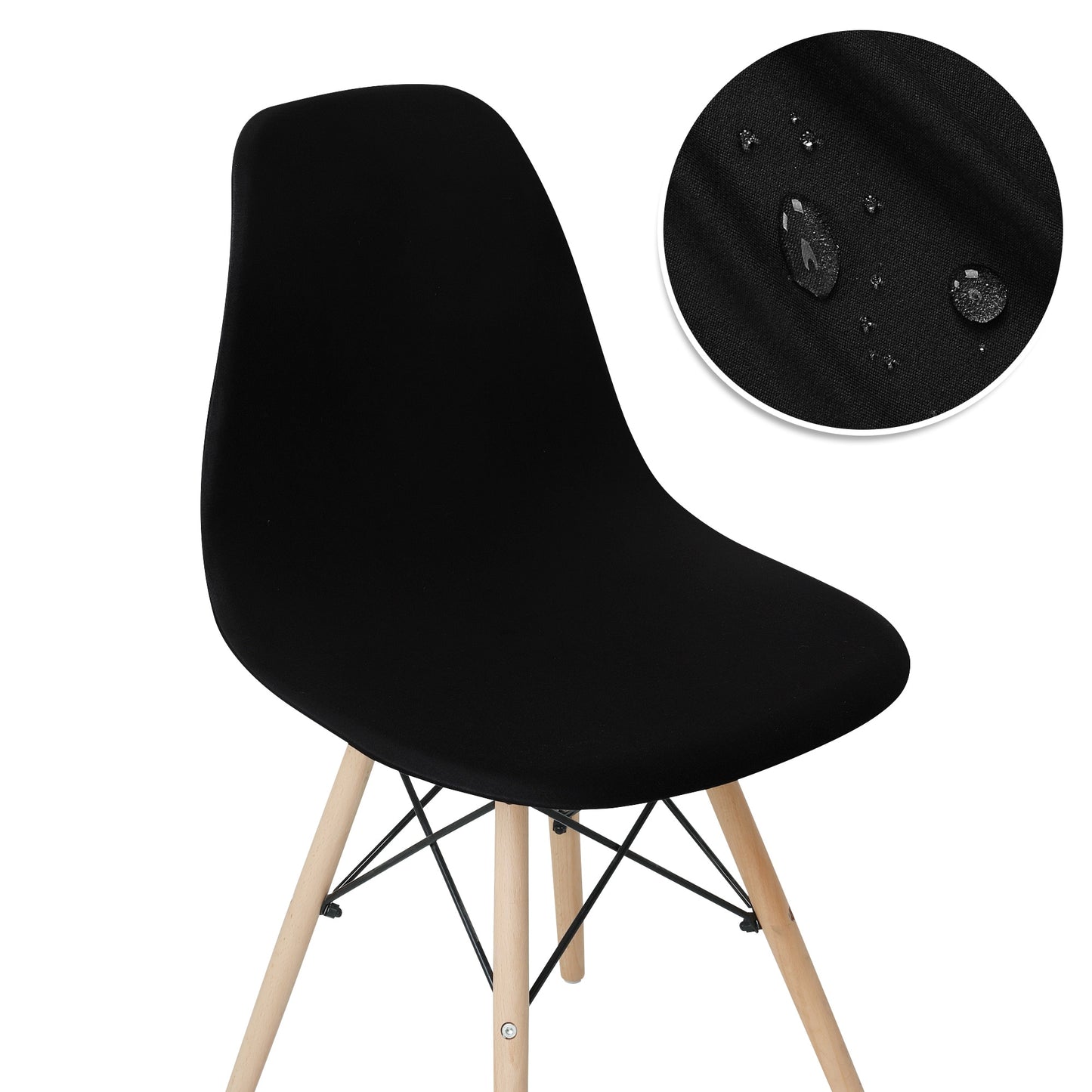 Solid Color Shell Chair Cover