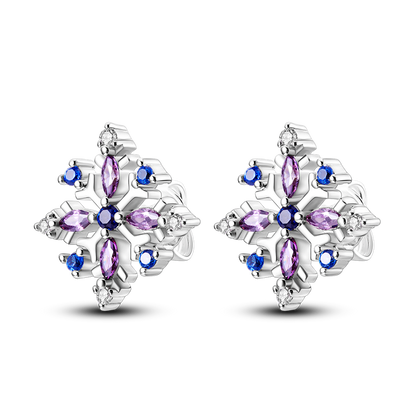 925 Silver Heart CZ Earrings