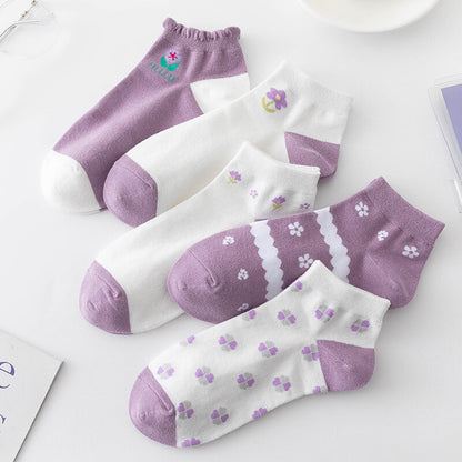 5 Pairs Cartoon Socks