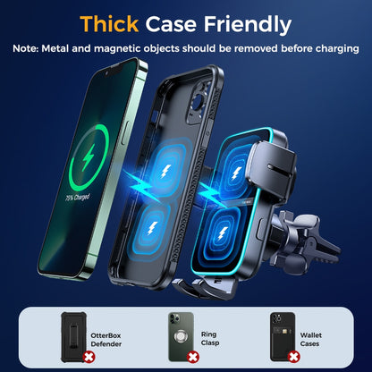 Joyroom 15W Dual Coil Car Phone Holder/Charger