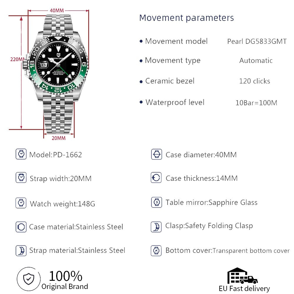 PAGANI Sapphire Wristwatch