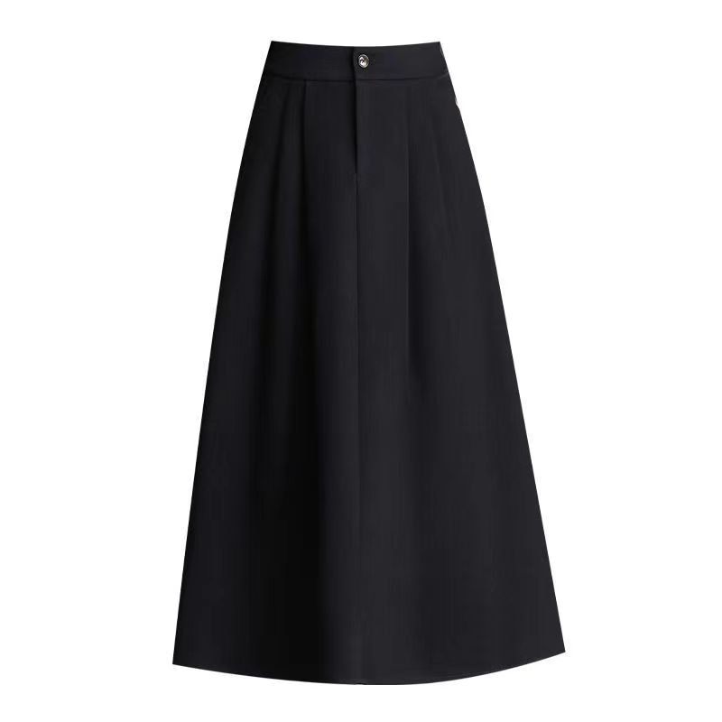 Elegant Long Black Skirt