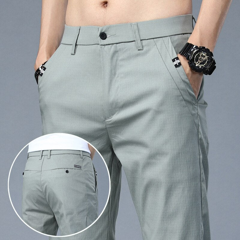 Casual Ice Silk Trousers