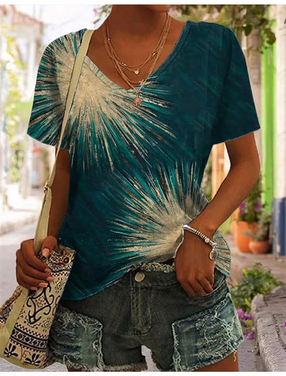 Ethnic Style Print T-Shirt