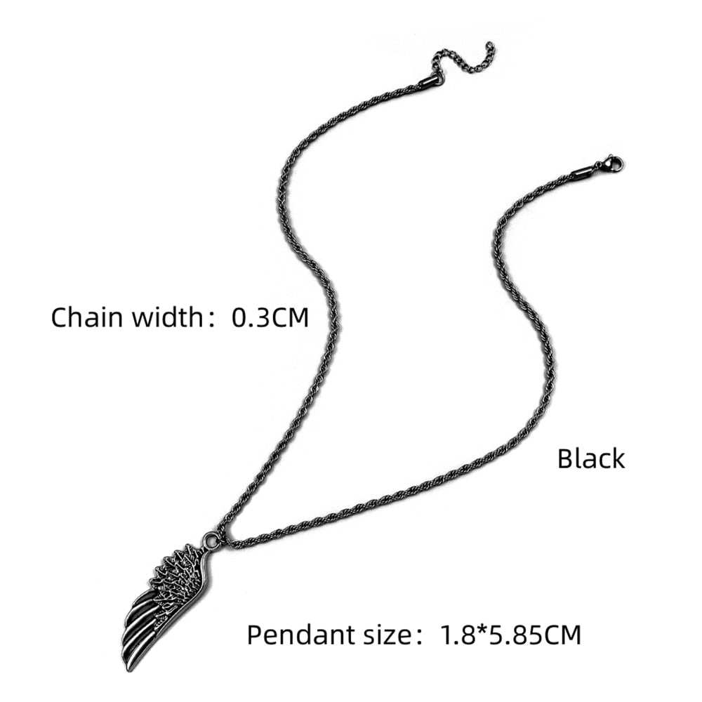 Angel Wing Pendant Necklace