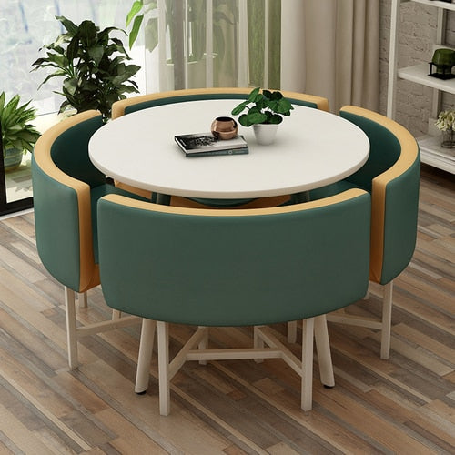 Modern Round Dining Table Set