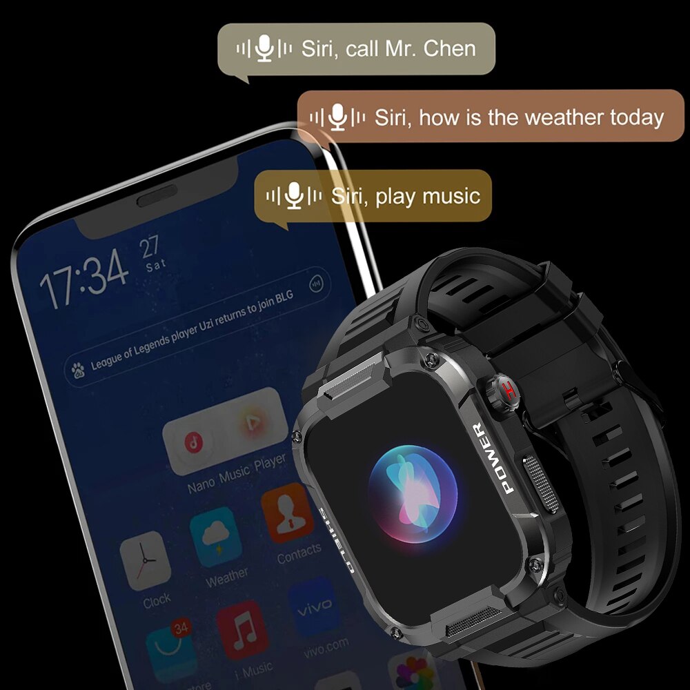 1.85 Outdoor Military Smart Watch