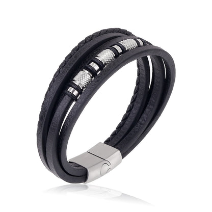 Punk Rock Steel Bead Bracelet