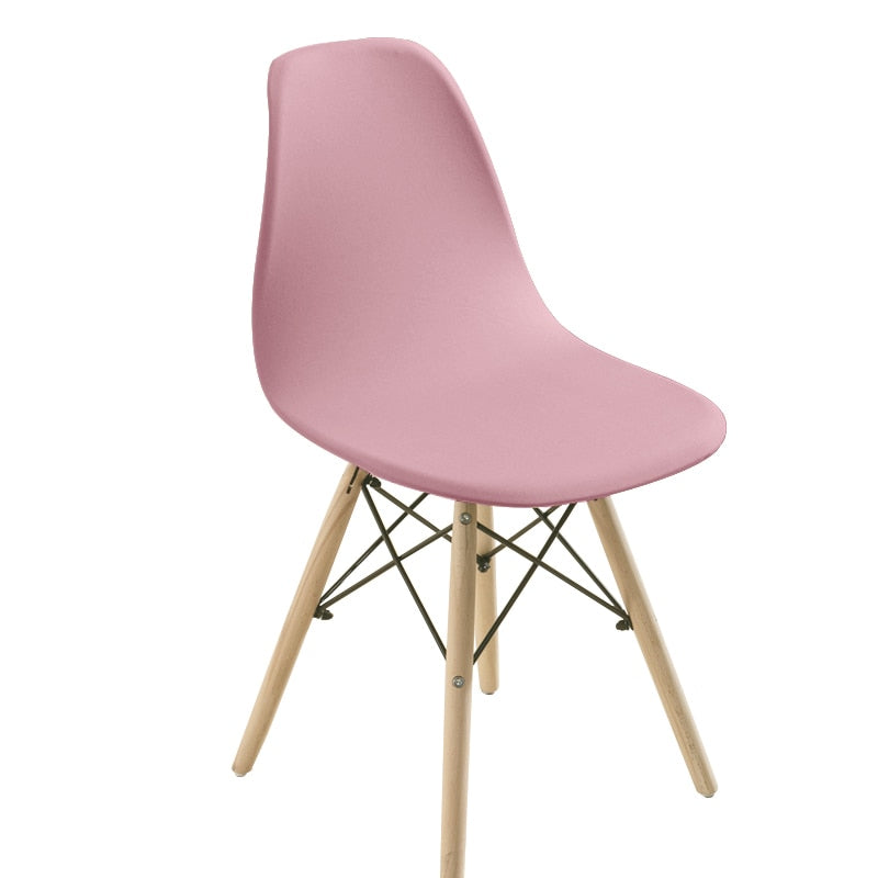 Solid Color Shell Chair Cover