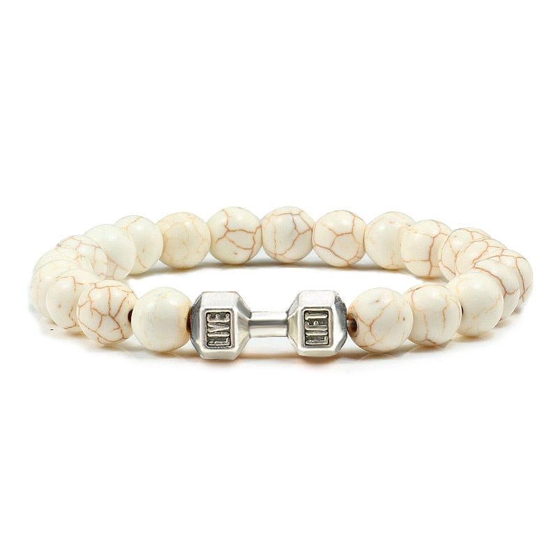 Natural Stone Beaded Bracelet