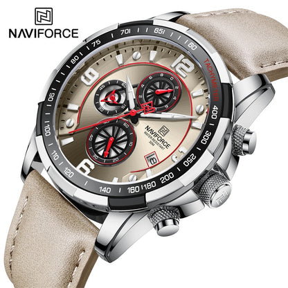 NAVIFORCE Waterproof Leather Watch