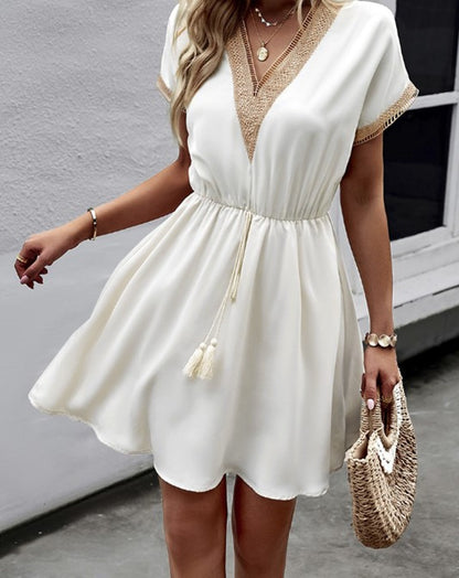 Bohemian Elegant Mini Dress