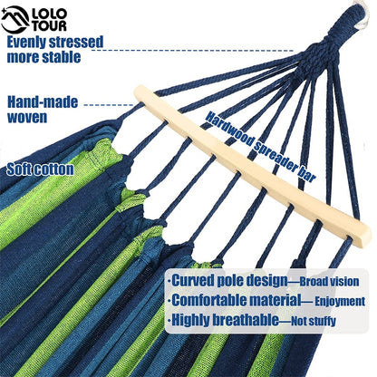 250*150cm 2 Person Canvas Hammock