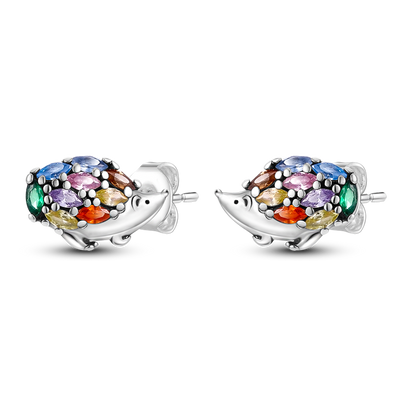 925 Silver Heart CZ Earrings