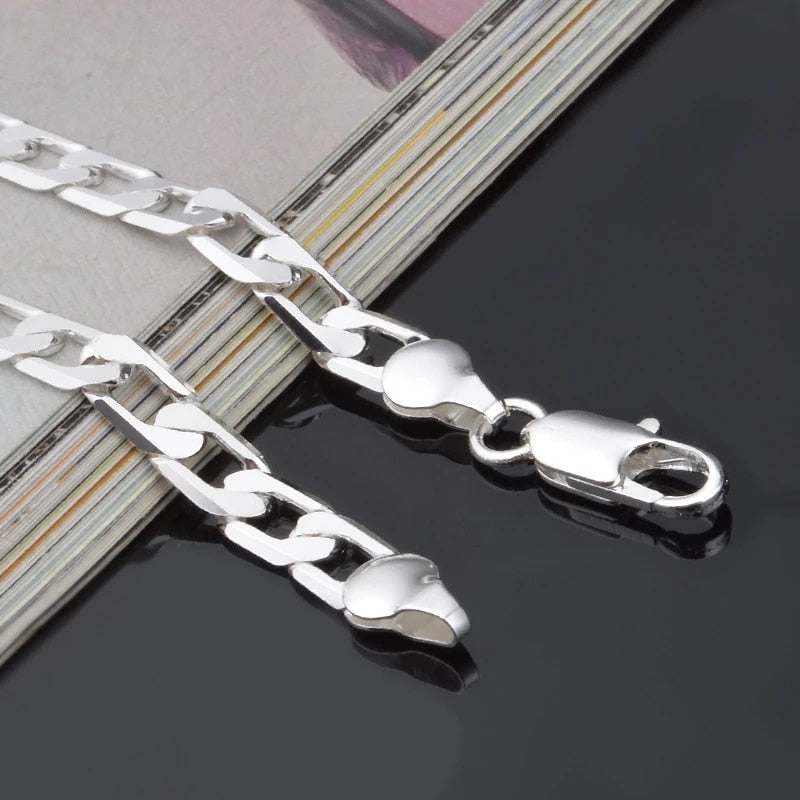 Sideways Silver Bracelet
