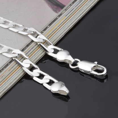 Sideways Silver Bracelet
