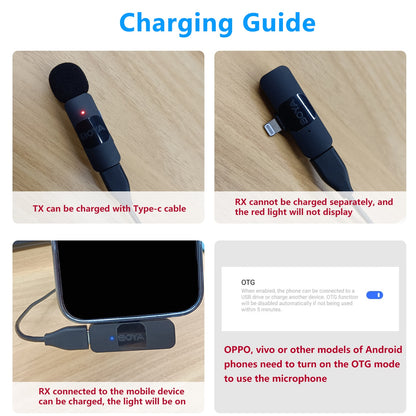 BOYA BY-V Wireless Mini Microphone for iPhone