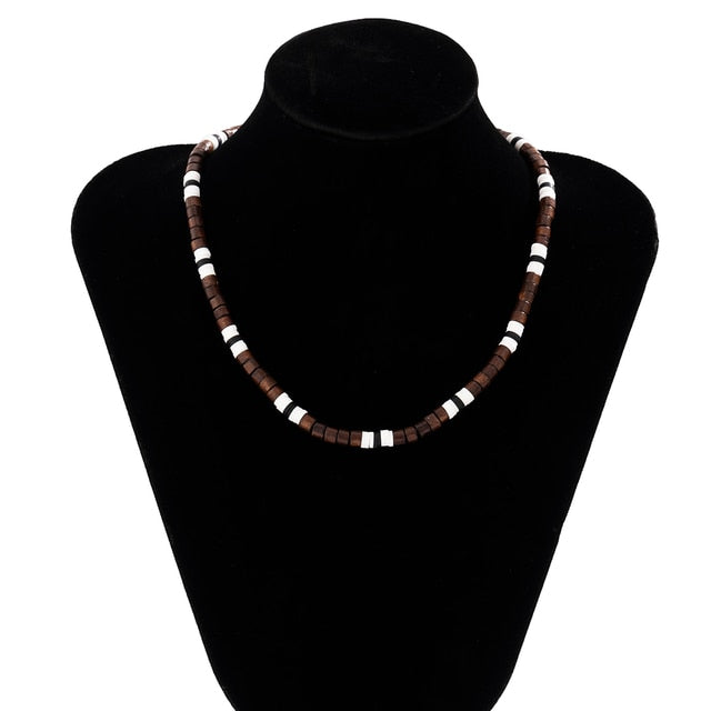 Black/White Soft Clay Bead Choker