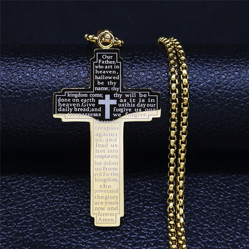 Bible Cross Necklace