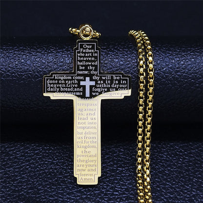 Bible Cross Necklace
