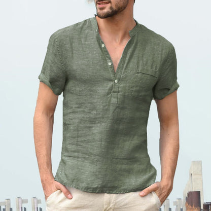 RS V Neck Linen Shirt