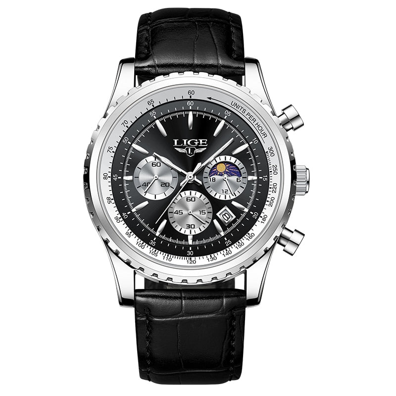 2023 LIGE Quartz Lumious Watch