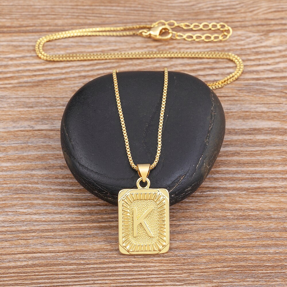 A-Z Gold Plated Letter Pendant