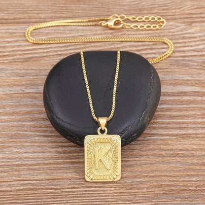 A-Z Gold Plated Letter Pendant