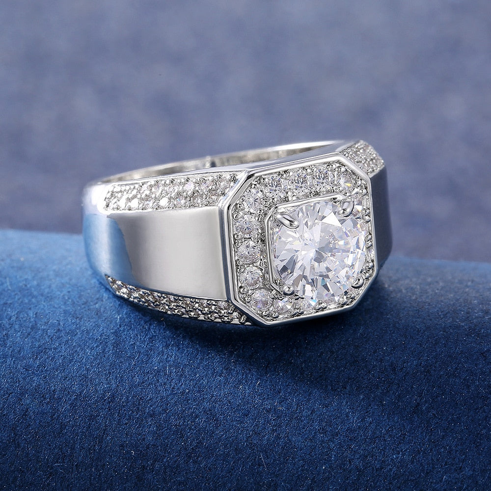 Luxury Crystal Zircon Wedding Ring