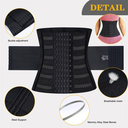 MISTHIN Double Belt Waist Cincher