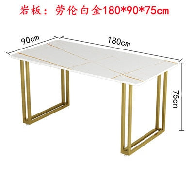 Nordic Gold Legged Dining Table