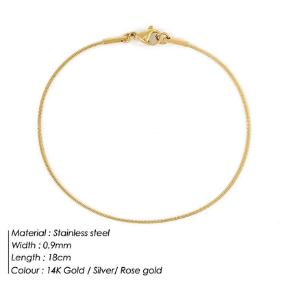e-Manco Stainless Steel Snake Chain