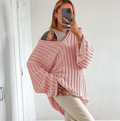 V-Neck Oversized Sweater