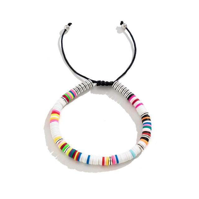 Black/White Soft Clay Bead Choker