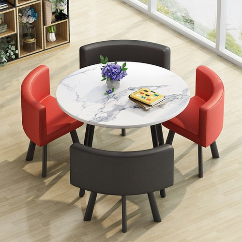 Modern Round Dining Table Set