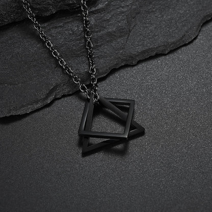 Geometric Stainless Steel Pendant