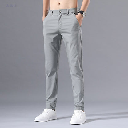 Casual Ice Silk Trousers