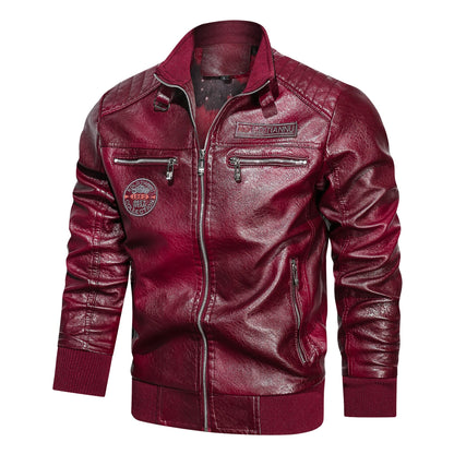Faux Leather Moto Jacket