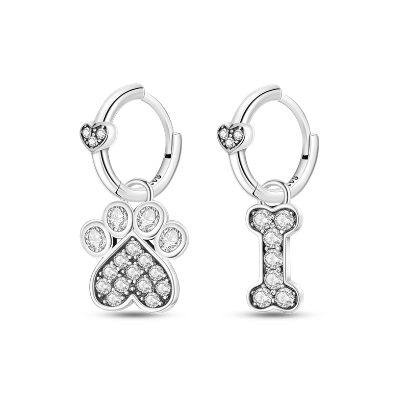 925 Silver Heart CZ Earrings