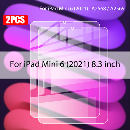 2 Piece Tempered Glass Screen Protector For iPad