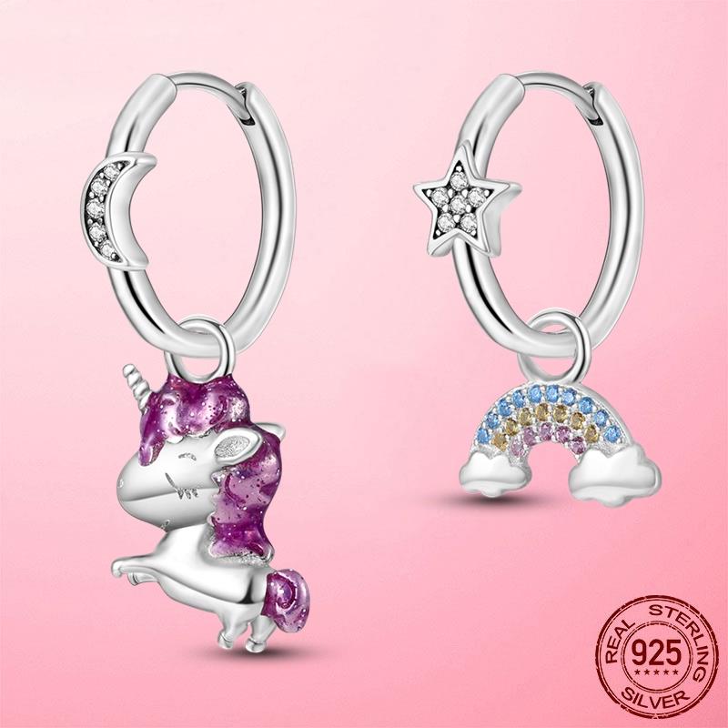 925 Silver Heart CZ Earrings