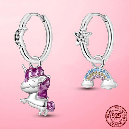 925 Silver Heart CZ Earrings