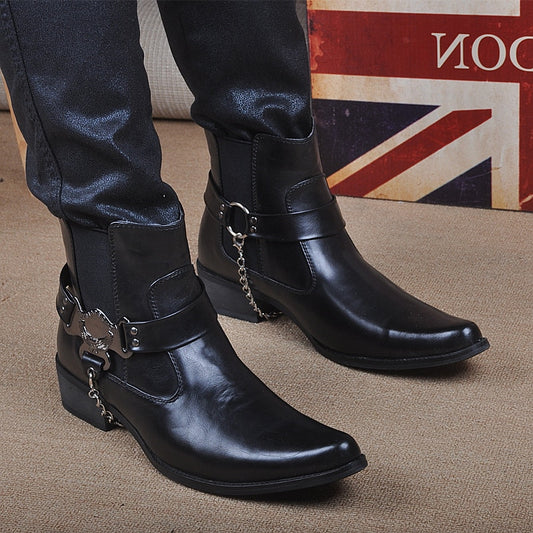 Italian Buckle Cowboy Boots