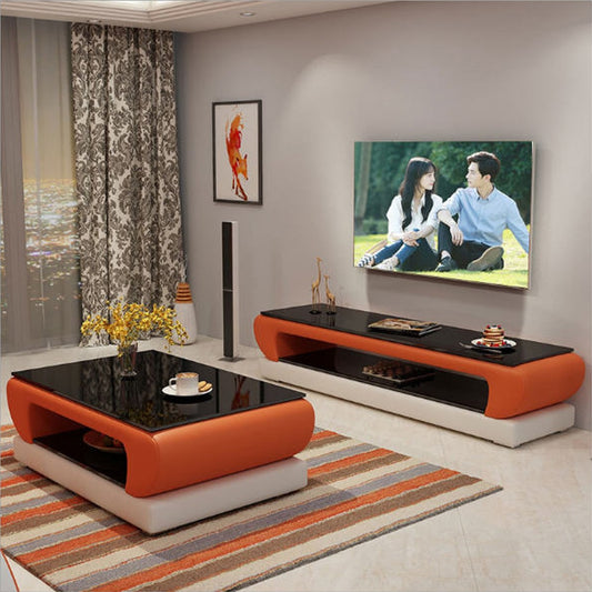 Modern Natural Glass TV Cabinet