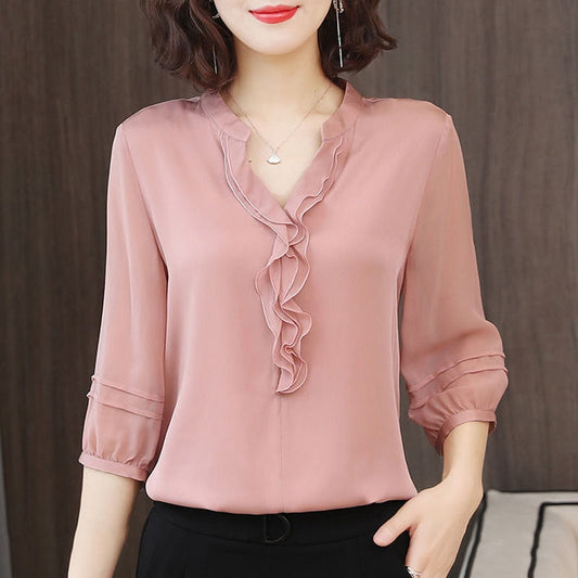 Half Lantern Sleeve Blouse