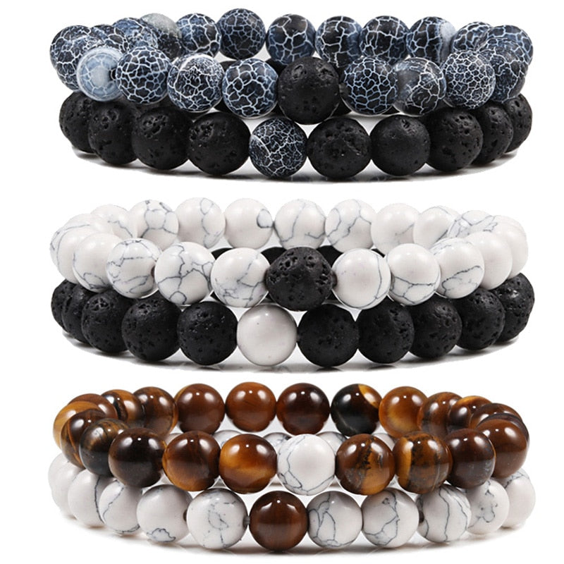 Lava Stone Beaded Bracelet